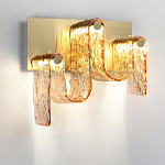 Бра волнистой формы из фактурного стекла Big Wave варинант исполнения - 6 | Loft Concept в Костроме