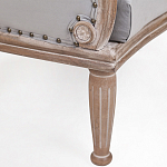 Кресло низкое с мягкой обивкой из велюра на 4-х деревянных ножках Emile Armchair grey варинант исполнения - 4 | Loft Concept в Костроме