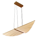 Люстра подвесная в форме веера из металла золотого цвета Gold Solace  варинант исполнения - 1 | Loft Concept в Костроме