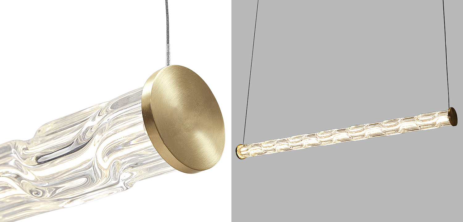 Линейный подвесной светильник Storey Glass Hanging Lamp Линейный подвесной светильник Storey Glass Hanging Lamp - Loft-Concept в Костроме