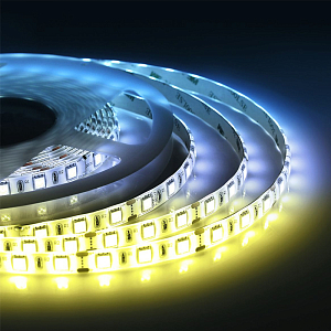 Комплект светодиодной ленты 14,4W/m 60LED/m 5050SMD теплый белый/холодный белый 2,5M