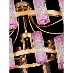 Люстра двухъярусная круглая с текстурными цилиндрическими плафонами Glimpse варинант исполнения - 4 | Loft Concept в Костроме