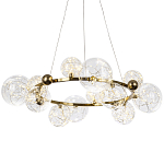Дизайнерская кольцевая люстра с гирляндой внутри стеклянных плафонов Iona Garland Chandelier 12 варинант исполнения - 1 | Loft Concept в Костроме