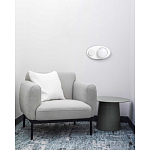 Бра овальной формы белого цвета с 2-мя лампами Lunar Pebbles варинант исполнения - 8 | Loft Concept в Костроме