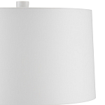 Настольная лампа с корпусом в форме вазы и белым абажуром Lots of Strokes варинант исполнения - 2 | Loft Concept в Костроме