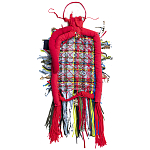 Настенный ковер разноцветный из одежды Heart варинант исполнения - 1 | Loft Concept в Костроме