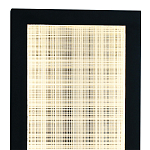 Светодиодное прямоугольное бра из металла черного цвета Lattice Lux варинант исполнения - 2 | Loft Concept в Костроме