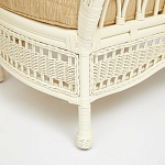 Комплект уличной мебели из ротанга Clara белый варинант исполнения - 6 | Loft Concept в Костроме