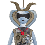 Кукла из джинсовой одежды и армейских палаток Rusalka Jeans&Tents варинант исполнения - 2 | Loft Concept в Костроме