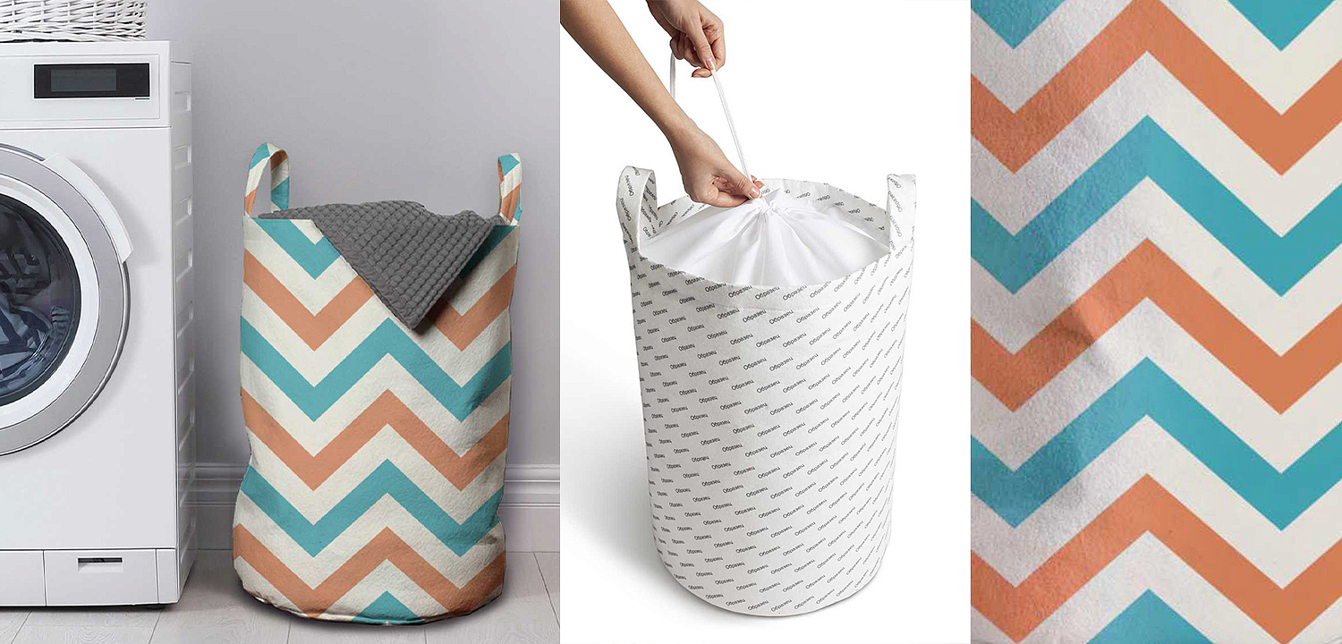 Корзина Turquoise Chevron Basket Корзина Turquoise Chevron Basket - Loft-Concept в Костроме