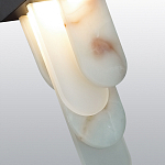 Подвесной светильник с белыми вертикальными элементами Alabaster Totem варинант исполнения - 5 | Loft Concept в Костроме