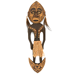 Панно из дерева Абориген в маске Aborigenn Mask варинант исполнения - 1 | Loft Concept в Костроме