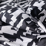 Мебельная ткань Жаккард черно-белый принт 145 см T2-126 варинант исполнения - 2 | Loft Concept в Костроме