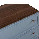 Комод серый из массива бука с 3-мя ящиками Wenge Light варинант исполнения - 2 | Loft Concept в Костроме