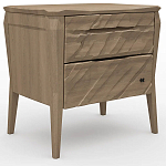 Тумба прикроватная из массива дуба с 2-мя ящиками Tasteful Furniture варинант исполнения - 1 | Loft Concept в Костроме