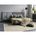 Кровать с большим мягким изголовьем Unity Grey Bed варинант исполнения - 4 | Loft Concept в Костроме