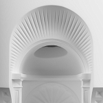 Встраиваемый в стену гипсовый светильник под покраску с арками и рельефными колоннами Antiquity Athena варинант исполнения - 6 | Loft Concept в Костроме