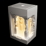 Встраиваемый в стену гипсовый светильник под покраску с колоннами и арками в античном стиле Antiquity Athena варинант исполнения - 3 | Loft Concept в Костроме