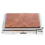 Портсигар на 20 сигарет с газовой зажигалкой из натурального камня Яшма Stone Cigarettes Cases варинант исполнения - 1 | Loft Concept в Костроме