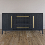 Буфет Primo с тремя ящиками и двумя фасадами Черный дуб варинант исполнения - 1 | Loft Concept в Костроме