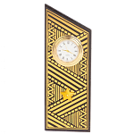 Часы подарочные настольные в виде погона Генерала из натурального камня Змеевик Gold Military Clock варинант исполнения - 7 | Loft Concept в Костроме