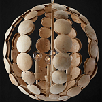 Люстра в форме шара с декором из круглых декоративных элементов Texture Discs варинант исполнения - 3 | Loft Concept в Костроме