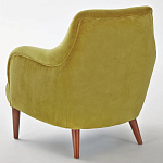 Кресло велюровое горчичного цвета Diaspro Mustard Armchair варинант исполнения - 3 | Loft Concept в Костроме