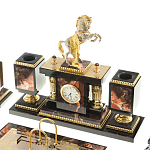 Настольный письменный набор из яшмы и долерита с декором в виде коня Manager Organizer варинант исполнения - 2 | Loft Concept в Костроме