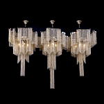 Люстра большая из золотистых металлических цепочек Atlantis Chain варинант исполнения - 3 | Loft Concept в Костроме