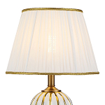 Настольная лампа с абажуром Celestina White Gold Lampshade Table Lamp варинант исполнения - 2 | Loft Concept в Костроме