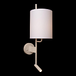 Бра с цилиндрическим тканевым абажуром и регулируемым спотом Pure Cylinder варинант исполнения - 1 | Loft Concept в Костроме