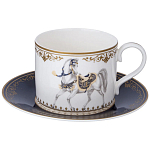 Чайный сервиз из фарфора с изображением лошадей на 6 персон 14 предметов Porcelain Horse Set варинант исполнения - 2 | Loft Concept в Костроме