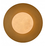 Бра круглое с плафоном из натурального камня на латунном основании Cryptocrystalline Stone варинант исполнения - 2 | Loft Concept в Костроме