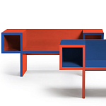 Дизайнерская разноцветная скамья Canton Bench варинант исполнения - 4 | Loft Concept в Костроме