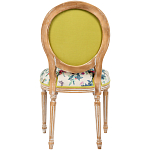 Стул из массива бука бежевый с изображением птиц и цветов Beige Green Chinoiserie Rose Garden Chair варинант исполнения - 2 | Loft Concept в Костроме