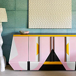 Дизайнерский комод с геометрическим рисунком Arredi варинант исполнения - 3 | Loft Concept в Костроме