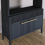 Стеллаж Primo с ящиками Черный дуб  варинант исполнения - 3 | Loft Concept в Костроме