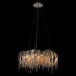 Люстра круглая подвесная с металлическими дугами и длинными цепочками 80 см Atlantis Chain варинант исполнения - 3 | Loft Concept в Костроме