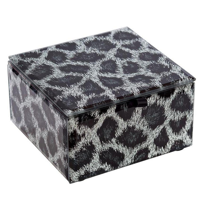 Шкатулка Snow Leopard Cube Серый Шкатулка Snow Leopard Cube Серый в Костроме | Loft Concept