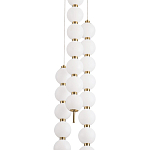 Подвесной светильник с плафонами в виде шаров из акрила Pearls Suspension Brass Cascade Hanging Lamp варинант исполнения - 2 | Loft Concept в Костроме