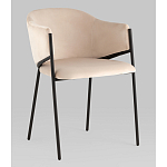 Стул Brace велюр молочный варинант исполнения - 1 | Loft Concept в Костроме