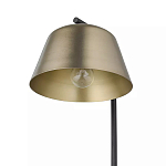 Торшер на изогнутом основании в сочетании черного и золотистого цвета Stable Base варинант исполнения - 3 | Loft Concept в Костроме