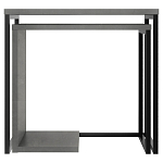 Комплект из 2-х приставных столов серого цвета из дерева ZIGOSH RETRO GREY варинант исполнения - 1 | Loft Concept в Костроме