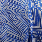 Мебельная ткань Жаккард синий принт 140 см T2-132 варинант исполнения - 2 | Loft Concept в Костроме