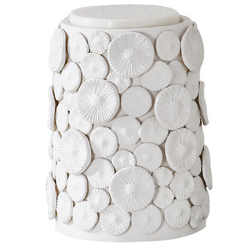 Декоративная ваза с крышкой Mushroom Hats White Vase Белый Декоративная ваза с крышкой Mushroom Hats White Vase Белый в Костроме | Loft Concept