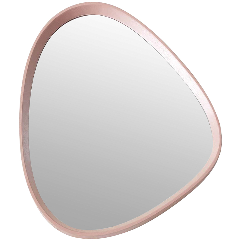 Настенное зеркало Pink Curved Mirror Розовый Настенное зеркало Pink Curved Mirror Розовый в Костроме | Loft Concept