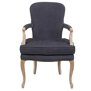 Кресло Aubrey Classical Armchair dark grey velour