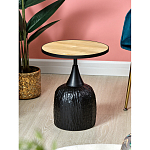 Приставной столик с факутрным черным основанием Ethiopia варинант исполнения - 2 | Loft Concept в Костроме