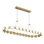 Люстра овальная с круглыми светодиодными источниками света Maxine Light варинант исполнения - 5 | Loft Concept в Костроме