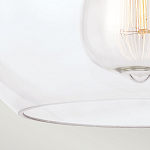 Потолочный светильник с шарообразным плафоном из прозрачного стекла Feiss варинант исполнения - 4 | Loft Concept в Костроме